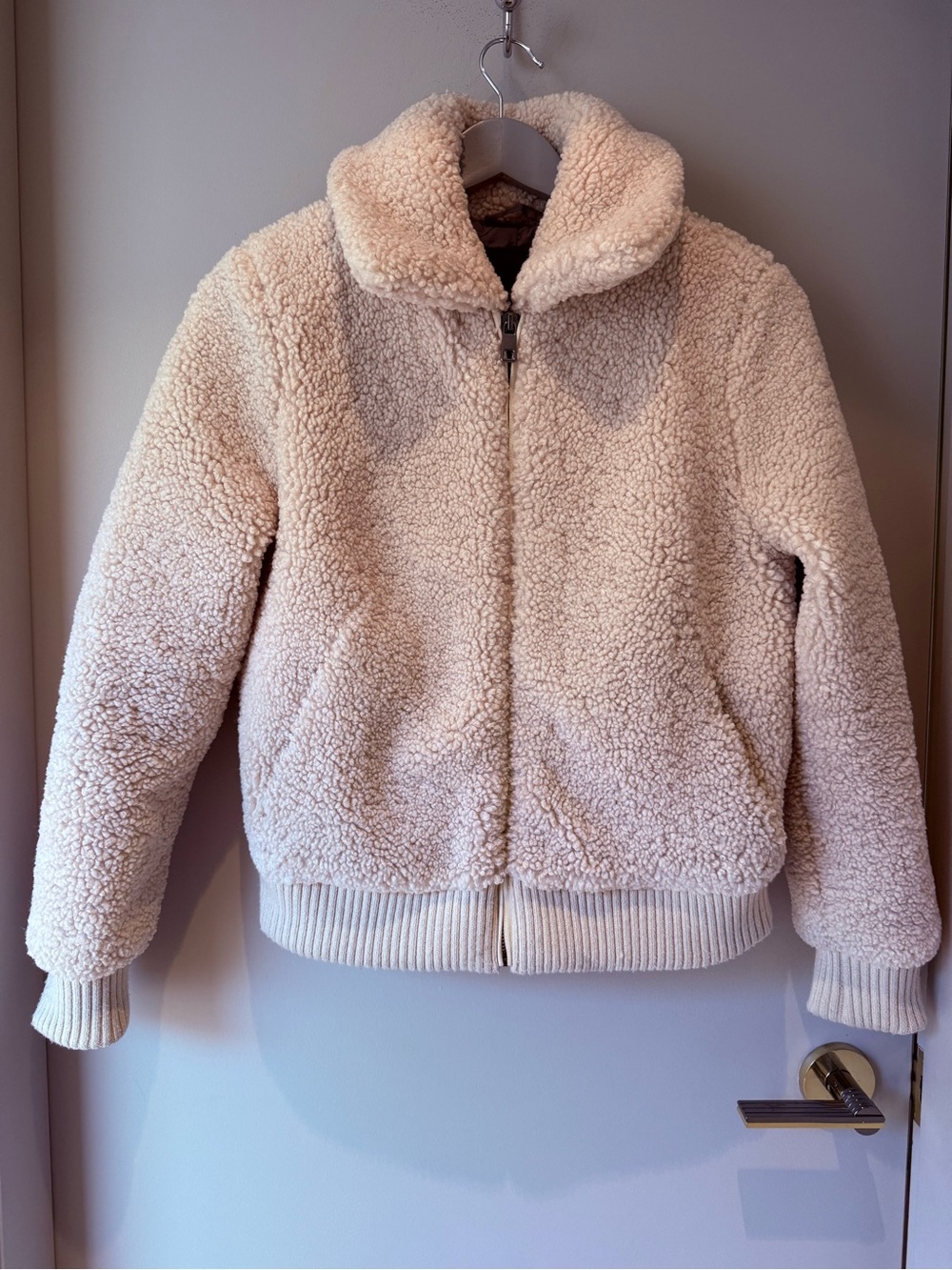 Banana Republic Sherpa Style Bomber Jacket
